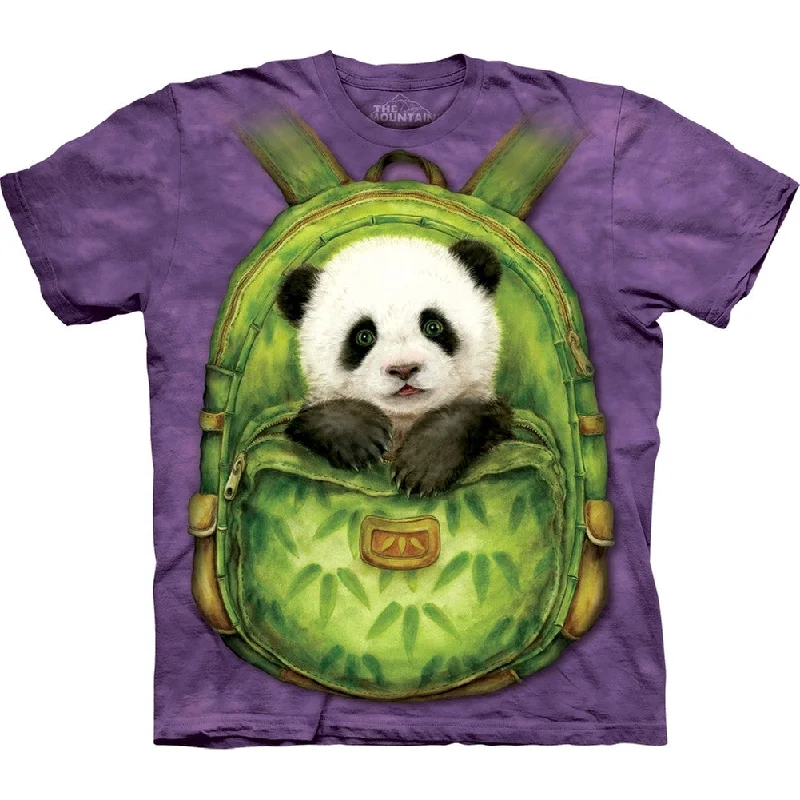 Layered T-ShirtsPanda Cub in Backpack T-Shirt