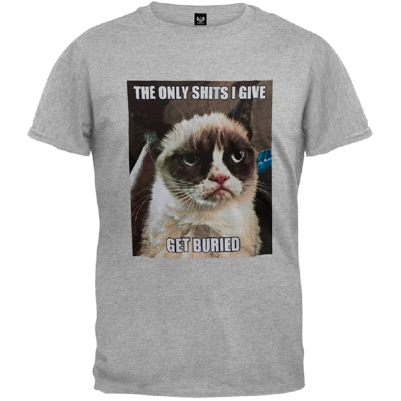 Crewneck T-ShirtsGrumpy Cat - Get Buried Soft T-Shirt