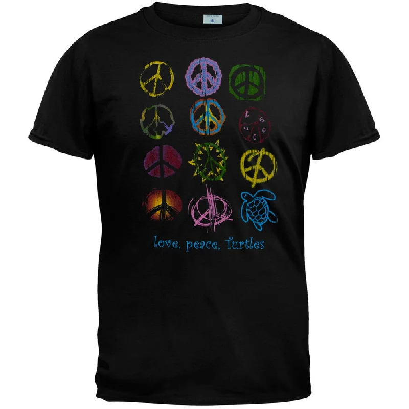 Vintage T-ShirtsLove Peace Turtles Adult T-Shirt