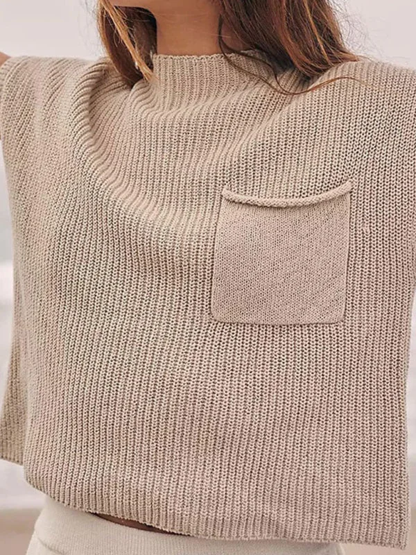 Ribbed Relax Cap Sleeve Crop SweaterCroptoptraditions