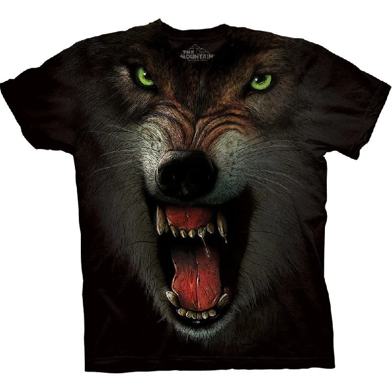 Tasseled T-ShirtsWolf Close Up Fangs T-Shirt