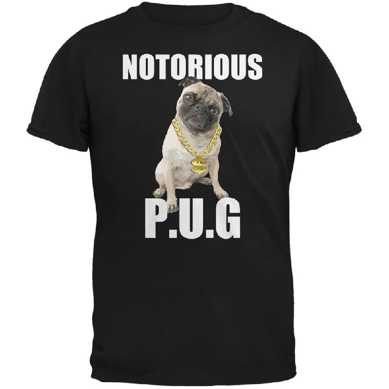 Cultural T-ShirtsNotorious PUG Black Adult T-Shirt