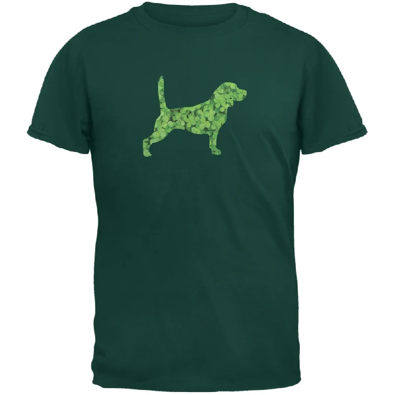 Casual T-ShirtsSt. Patricks Day - Beagle Shamrock Forest Adult T-Shirt