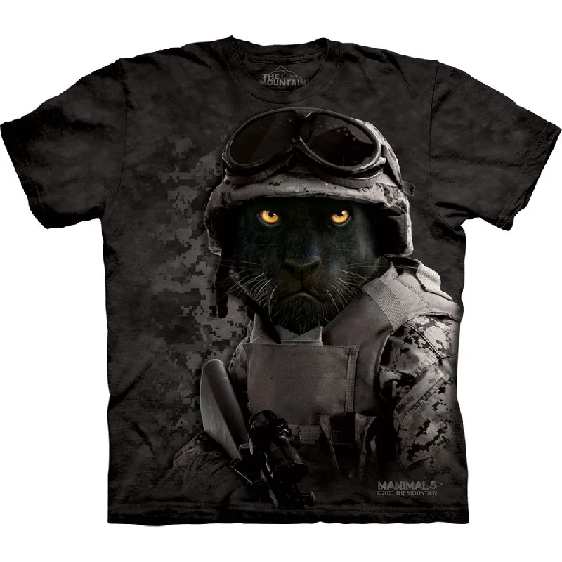 Sequined T-ShirtsBlack Panther Combat Diablo T-Shirt