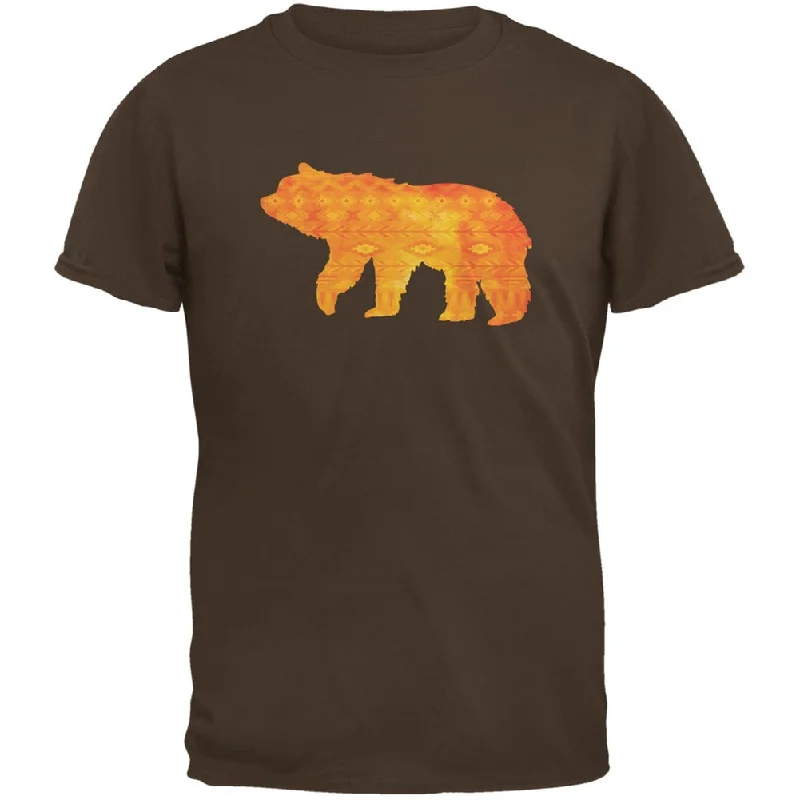 Logo T-ShirtsNative American Spirit Bear Brown Adult T-Shirt