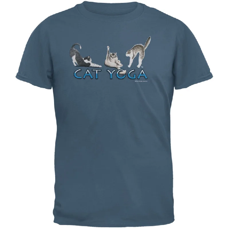 Longline T-ShirtsCat Yoga Adult T-Shirt