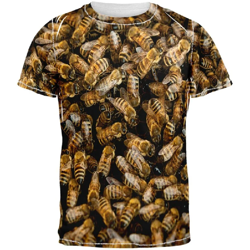 Painted T-ShirtsBees All Over Adult T-Shirt