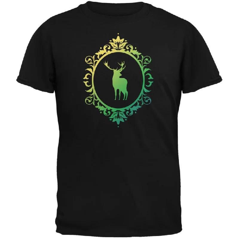 Sleep T-ShirtsDeer Silhouette Black Adult T-Shirt