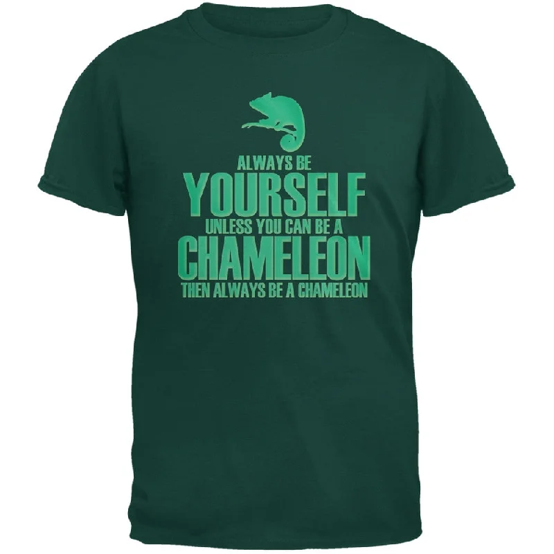 Branded T-ShirtsAlways Be Yourself Chameleon Forest Green Adult T-Shirt