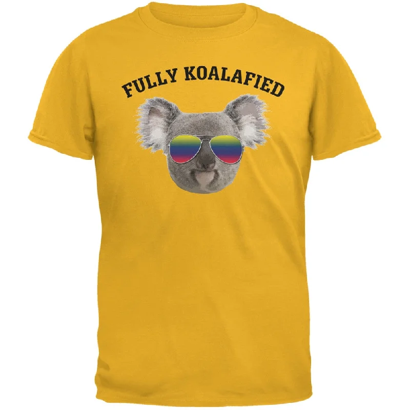 Cultural T-ShirtsFully Koalafied Gold Adult T-Shirt