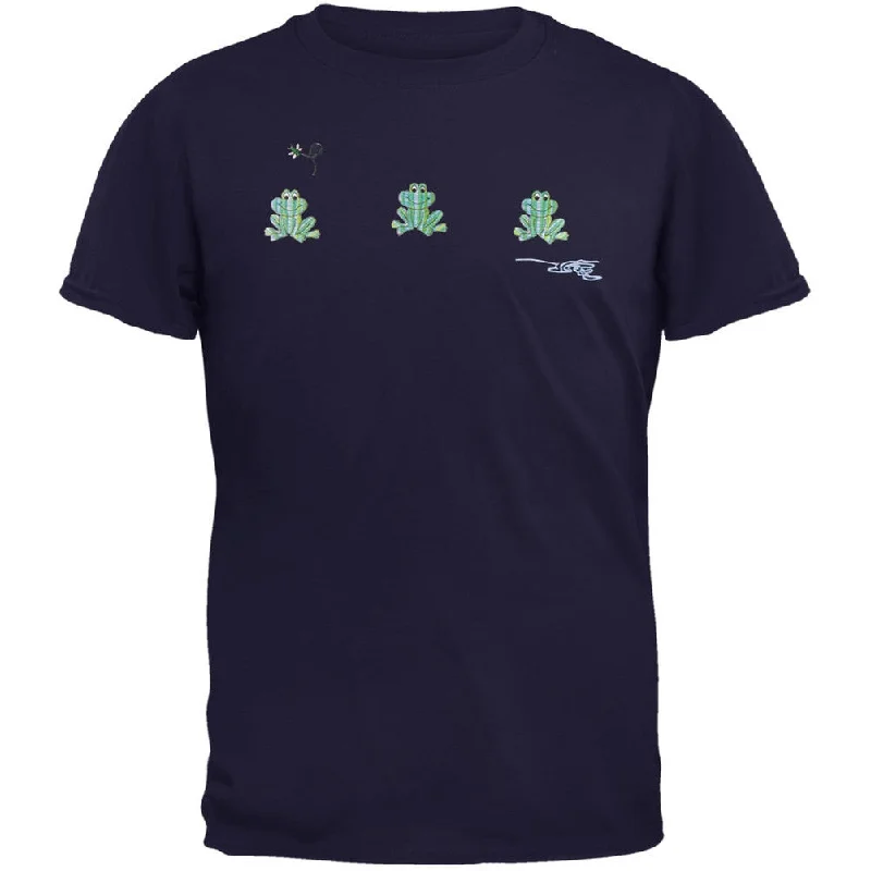 Oversized T-ShirtsPond Frog Embroidered T-Shirt