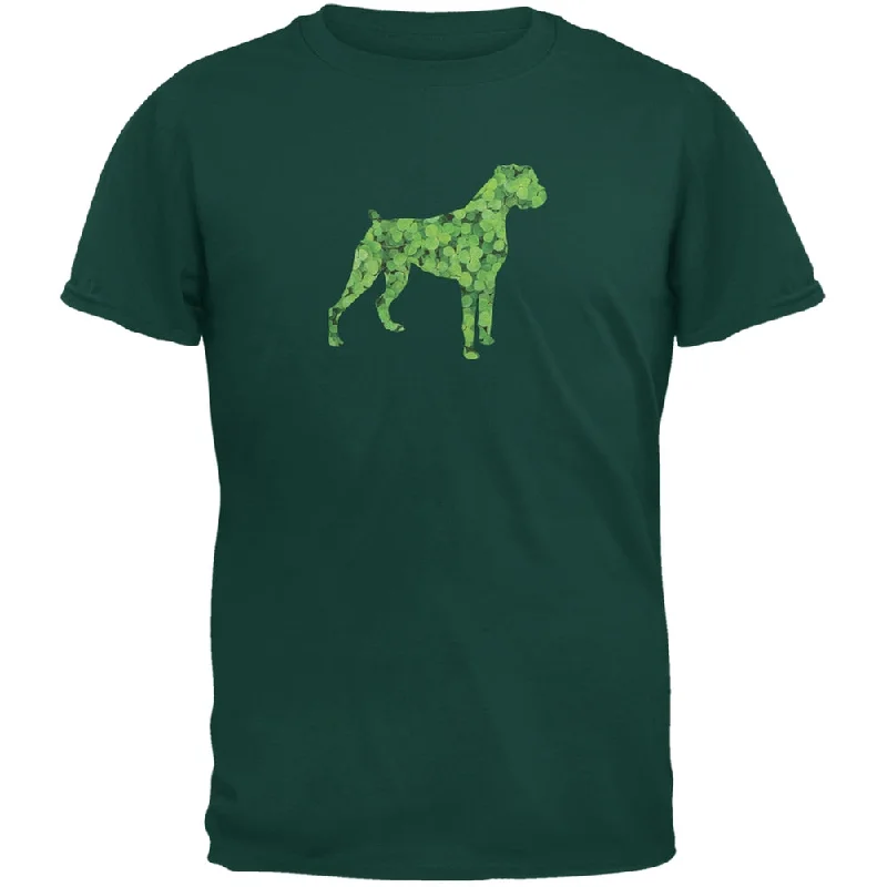 Reflective T-ShirtsSt. Patricks Day - Boxer Shamrock Forest Adult T-Shirt