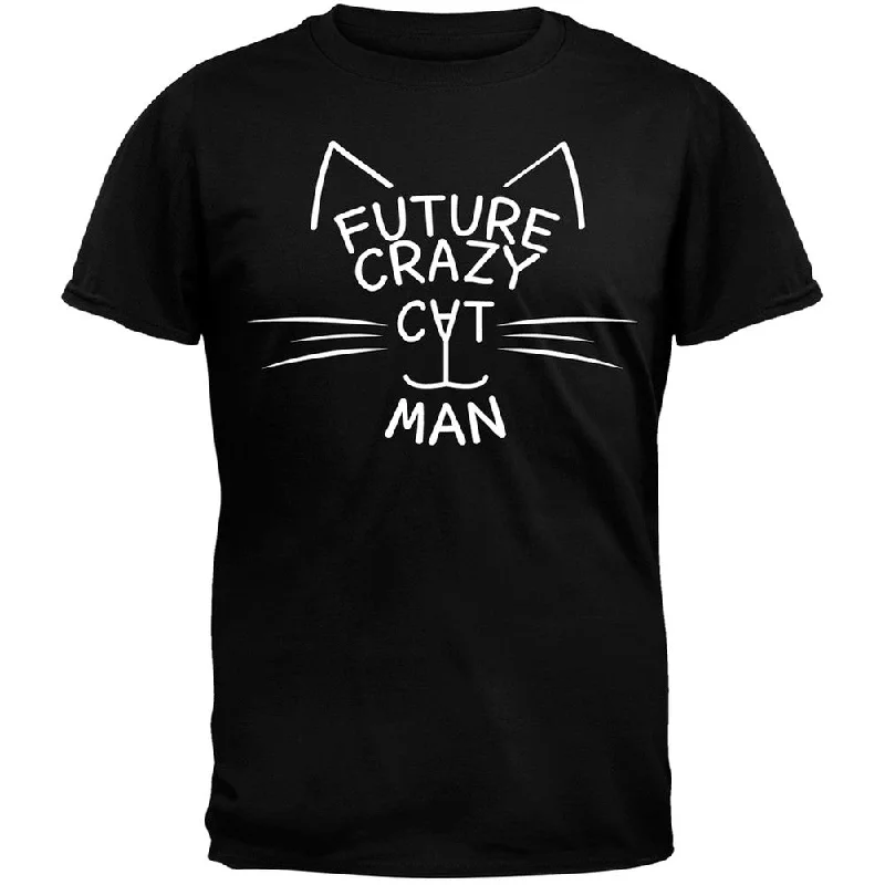 Thermal T-ShirtsFuture Crazy Cat Man Black T-Shirt