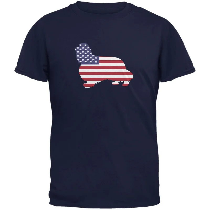 Thermal T-Shirts4th of July Patriotic Dog Cavalier King Charles Spaniel Navy Adult T-Shirt