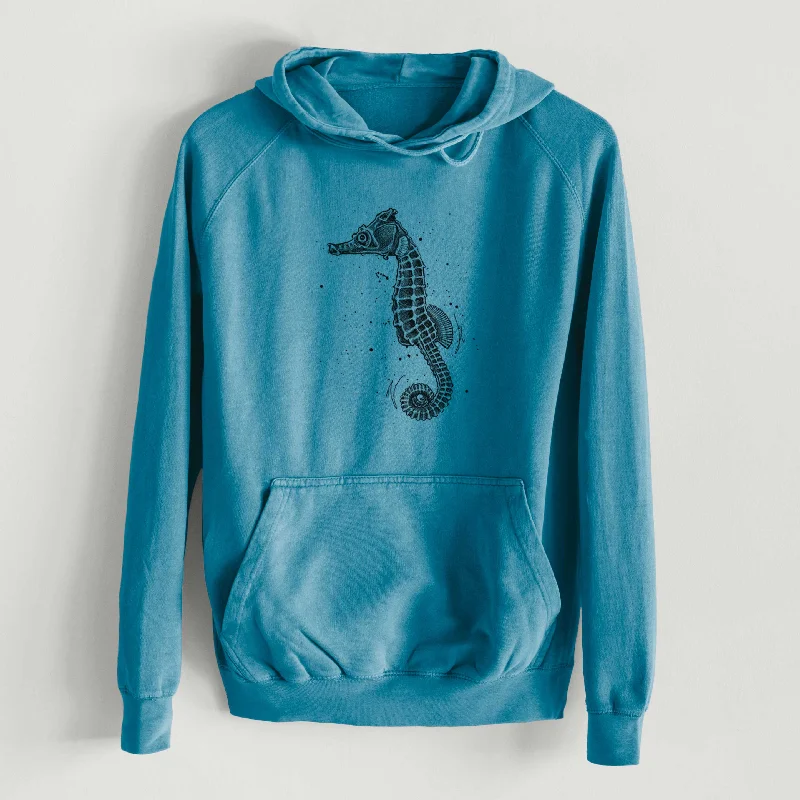 Travel SweatshirtsHippocampus ingens - Pacific Seahorse  - Mid-Weight Unisex Vintage 100% Cotton Hoodie