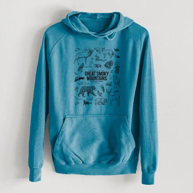 Embroidered SweatshirtsWildlife of the Great Smoky Mountains National Park  - Mid-Weight Unisex Vintage 100% Cotton Hoodie