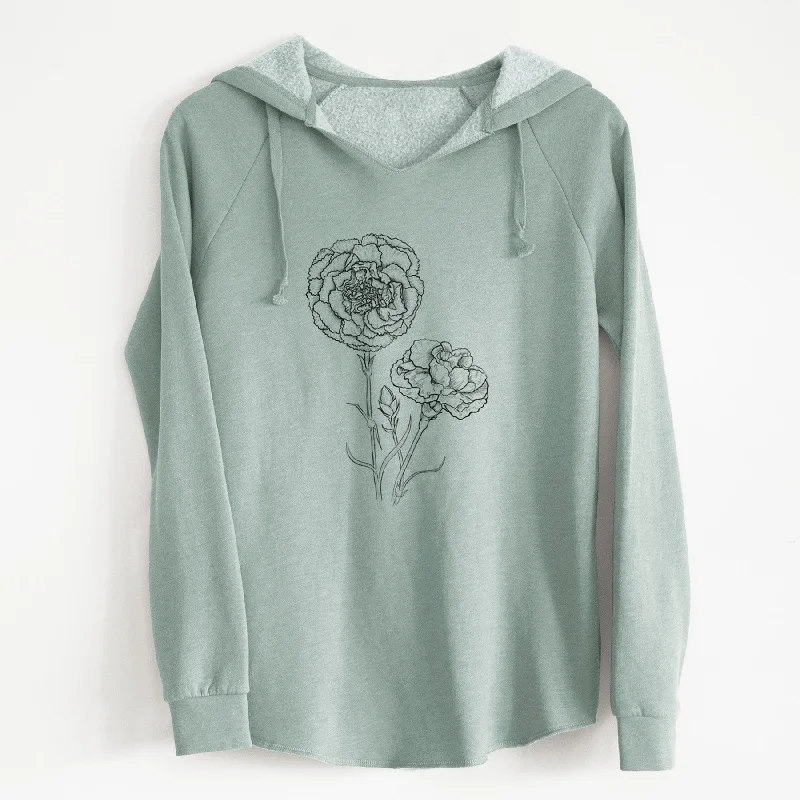 Hooded SweatshirtsCarnations - Dianthus caryophyllus - Cali Wave Hooded Sweatshirt