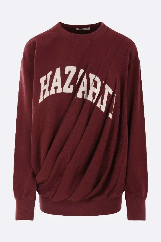 Skateboard Sweatshirtsjersey pleated sweatshirt