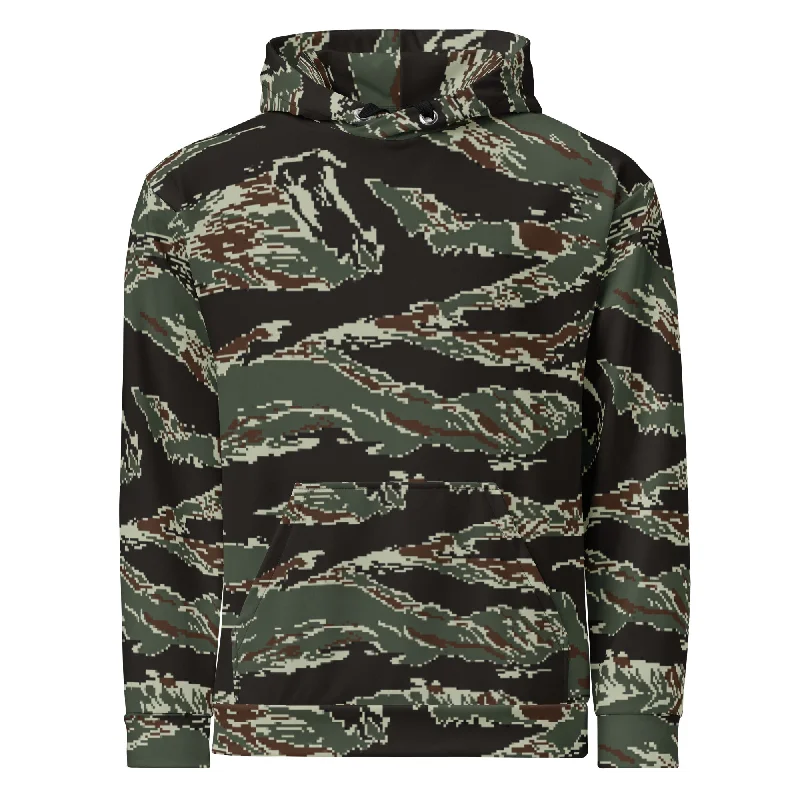 Workout SweatshirtsTaiwan ROC Marine Corps Digital Tiger Stripe Camo Hoodie