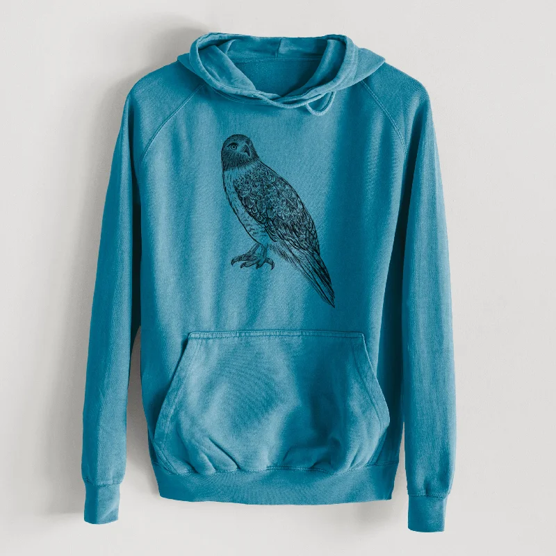 Zip-Up HoodiesRed-tailed Hawk - Buteo jamaicensis  - Mid-Weight Unisex Vintage 100% Cotton Hoodie