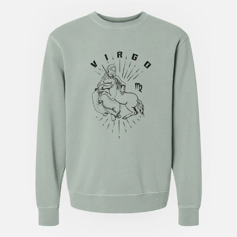 Cultural SweatshirtsVirgo - Maiden - Unisex Pigment Dyed Crew Sweatshirt