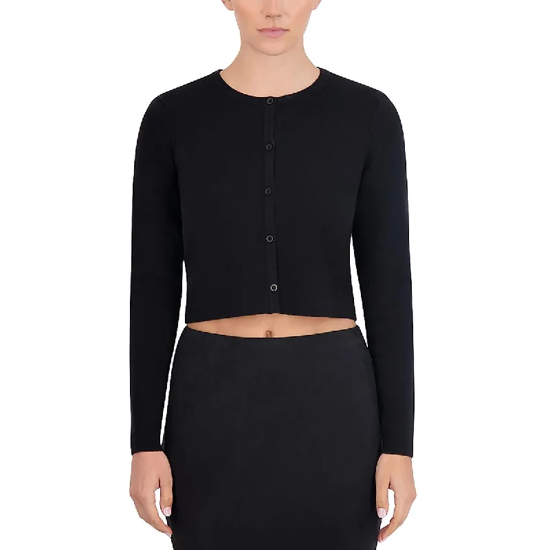 Womens Button-Down Layering Crop SweaterCroptopmobile