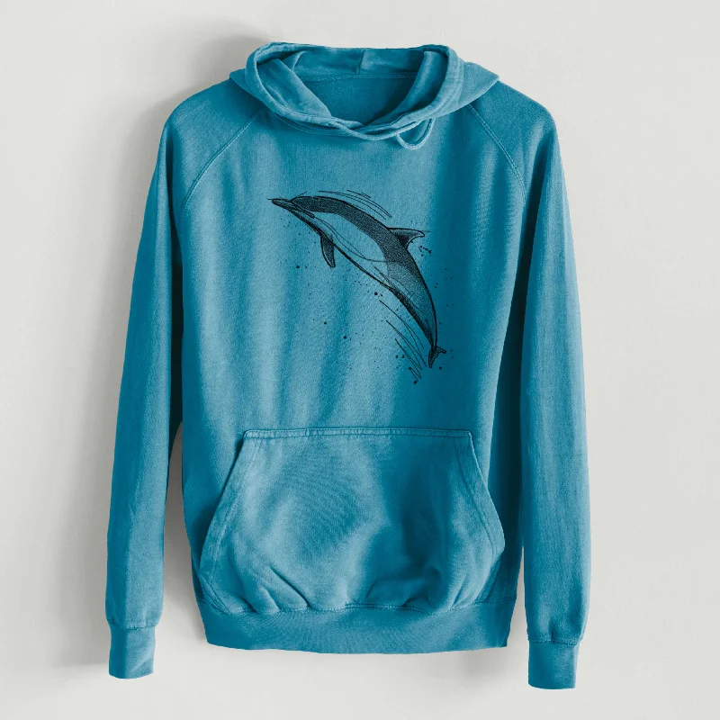 Athletic HoodiesShort-Beaked Common Dolphin - Delphinus delphis  - Mid-Weight Unisex Vintage 100% Cotton Hoodie