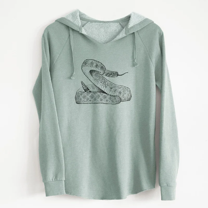 High-Fashion SweatshirtsWestern Diamondback Rattlesnake - Crotalus atrox - Cali Wave Hooded Sweatshirt