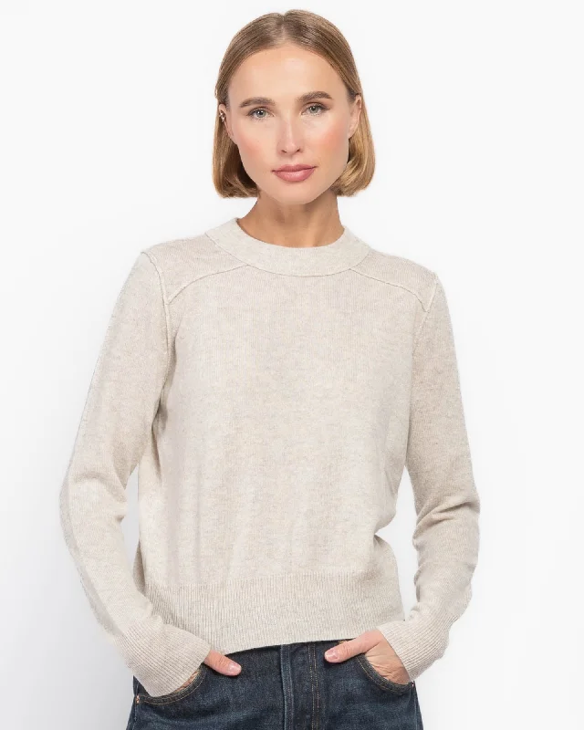 Cropped Reverse Seam SweaterCroptopcashmere