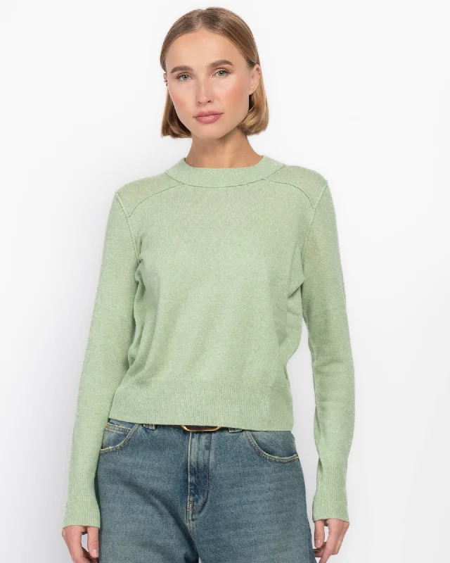 Cropped Reverse Seam SweaterCroptopknit