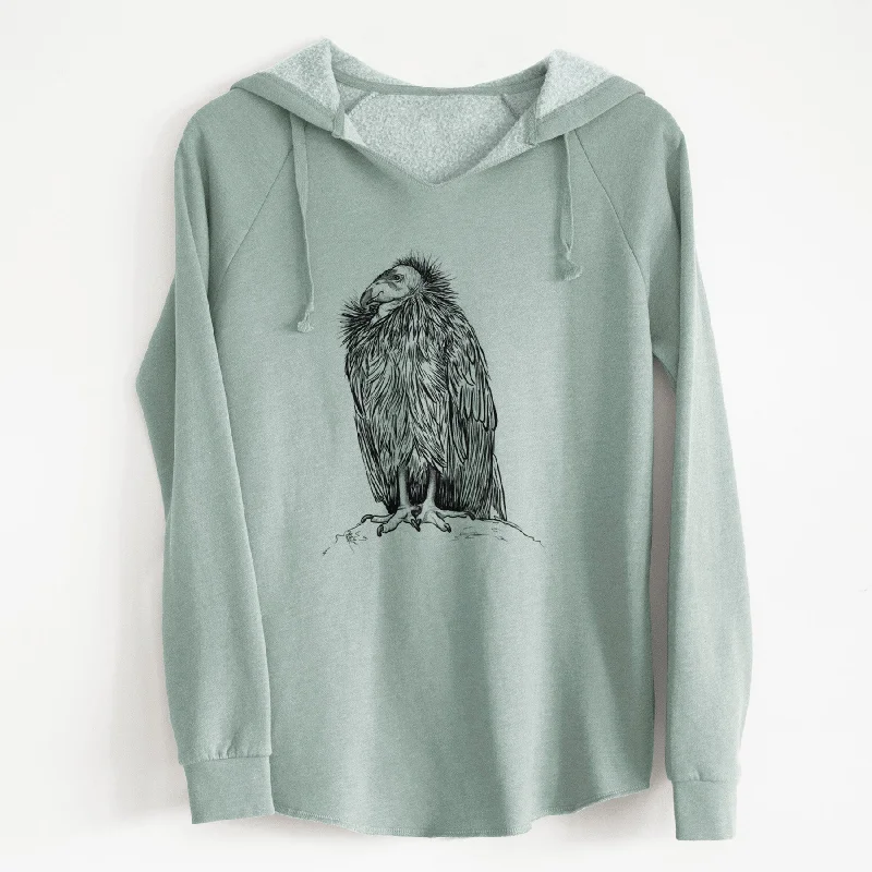 Ribbed Cuff HoodiesCalifornia Condor - Gymnogyps californianus - Cali Wave Hooded Sweatshirt