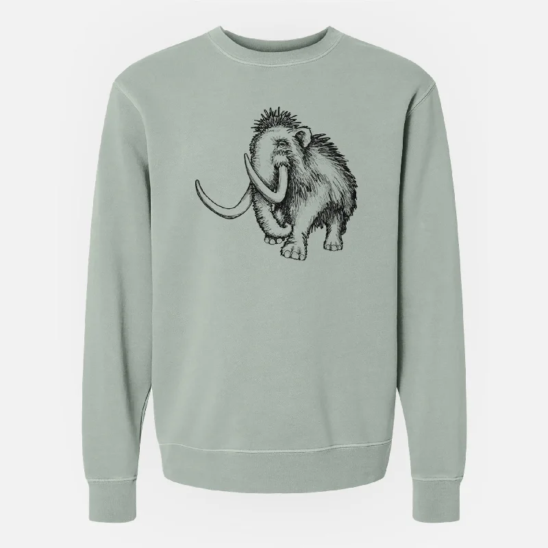 Studded SweatshirtsWoolly Mammoth - Mammuthus Primigenius - Unisex Pigment Dyed Crew Sweatshirt