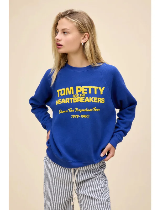 Polyester HoodiesTom Petty Damn The Torpedoes Vintage Sweatshirt Blue Quartz