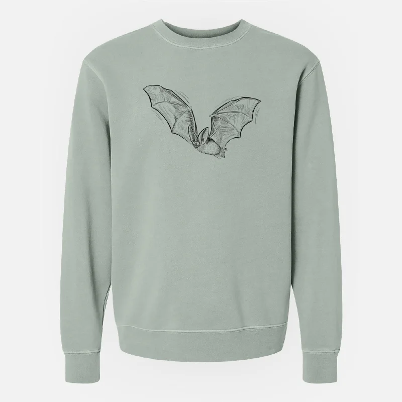 High-Fashion SweatshirtsSpotted Bat - Euderma maculatum - Unisex Pigment Dyed Crew Sweatshirt