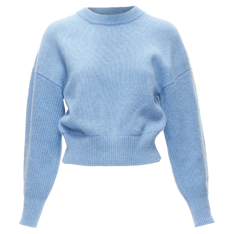 Alexander McQueen speckled wool boxy cropped sweaterCroptopsweater