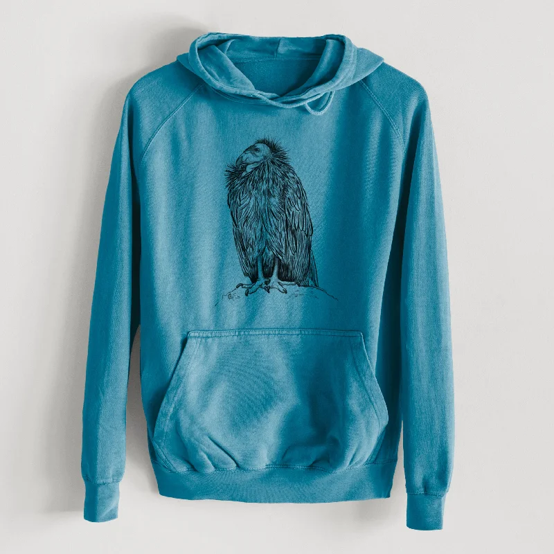 Pullover HoodiesCalifornia Condor - Gymnogyps californianus  - Mid-Weight Unisex Vintage 100% Cotton Hoodie