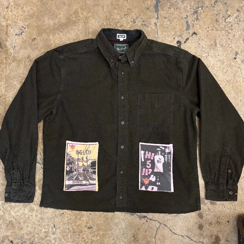 WOOL RICH CROP FLANNEL W/ TOKYO PHOTON POCKETSCroptopstartup