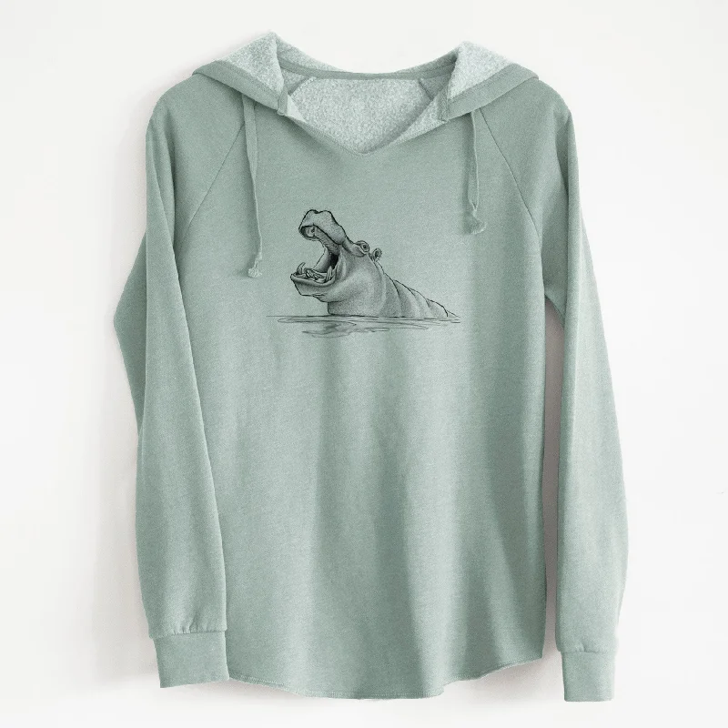 College SweatshirtsHippo - Hippopotamus amphibius - Cali Wave Hooded Sweatshirt