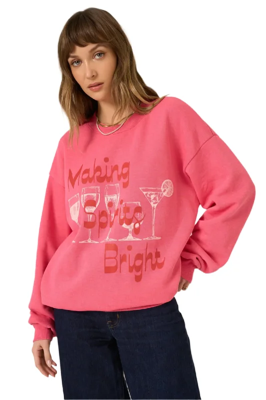 Ribbed Cuff HoodiesMaking Spirits Bright Sweatshirt