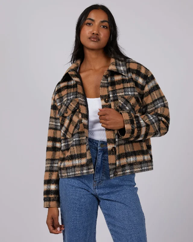 Viannah Cropped Jacket CheckCroptopdye