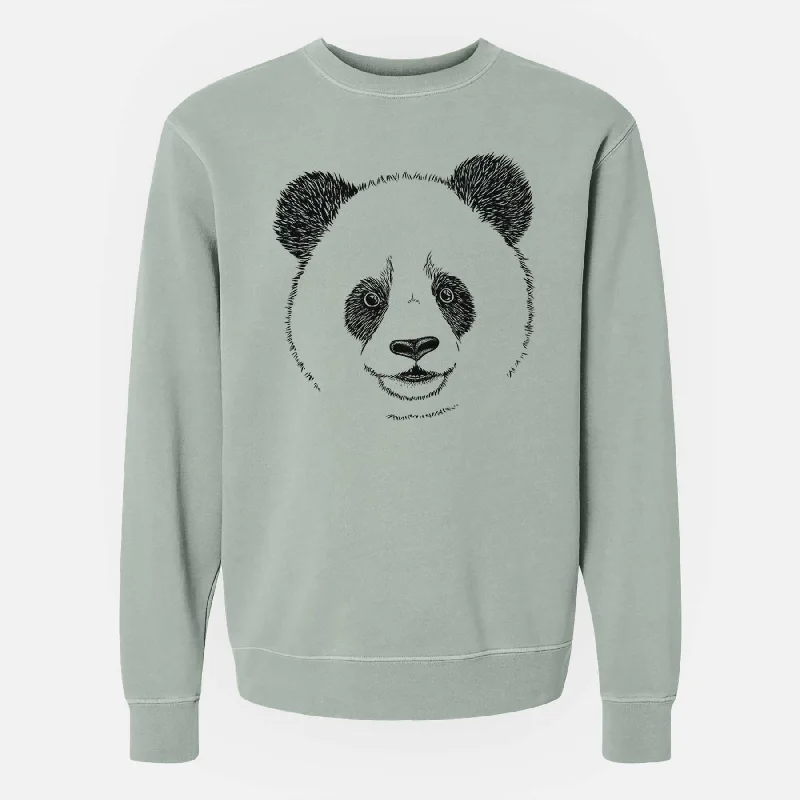 Camping HoodiesGiant Panda - Unisex Pigment Dyed Crew Sweatshirt