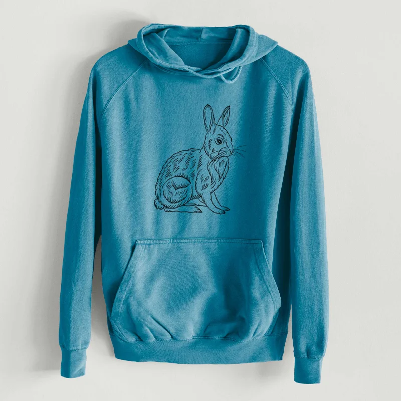 Gym HoodiesSnoeshoe Hare  - Mid-Weight Unisex Vintage 100% Cotton Hoodie