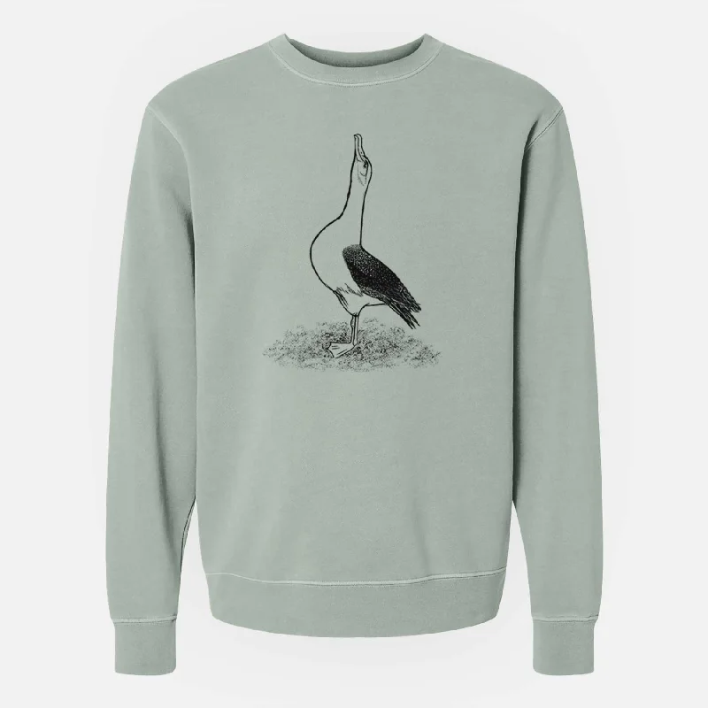 High-Fashion SweatshirtsDiomedea exulans - Wandering Albatross - Unisex Pigment Dyed Crew Sweatshirt