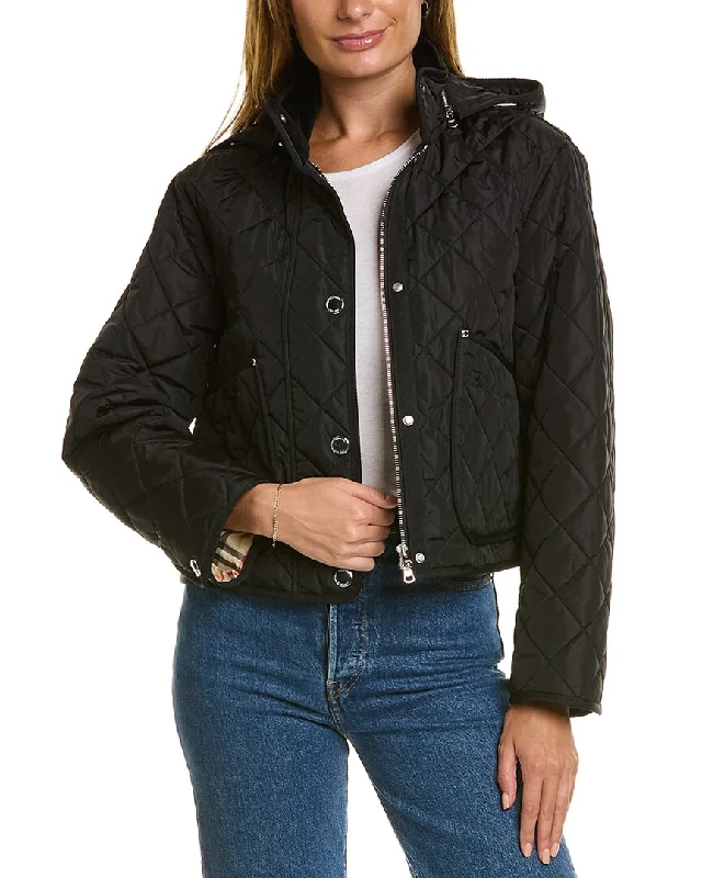 Burberry Diamond Quilted Cropped JacketCroptopcollector