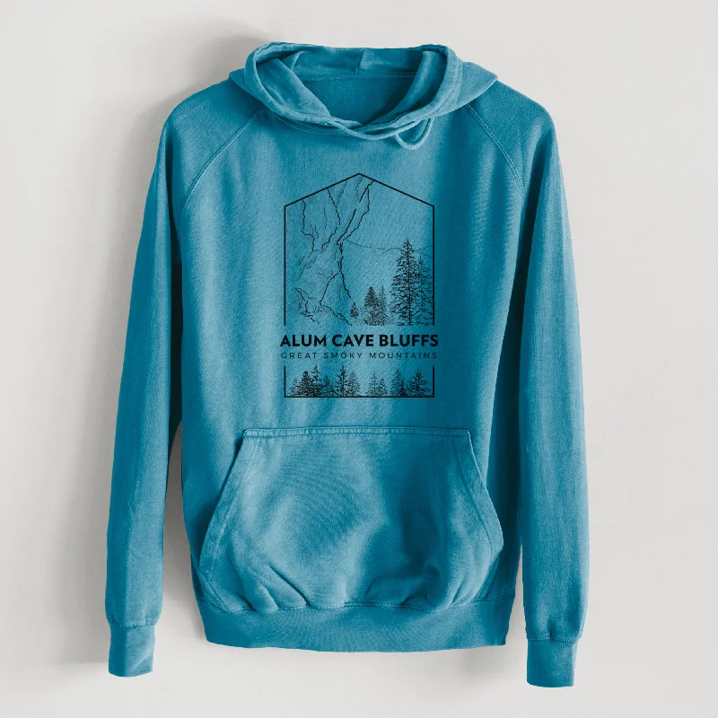 Statement HoodiesAlum Cave Bluffs - Great Smoky Mountains National Park  - Mid-Weight Unisex Vintage 100% Cotton Hoodie