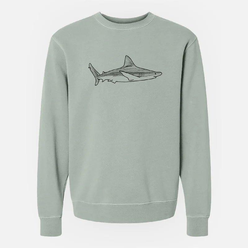 Band Merch SweatshirtsSilvertip Shark Side - Unisex Pigment Dyed Crew Sweatshirt