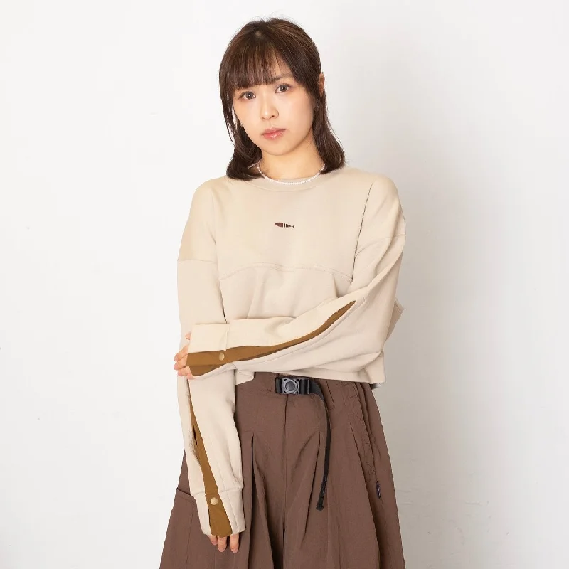 (SW476) Splited Sleeve Cropped SweaterCroptoptraditions