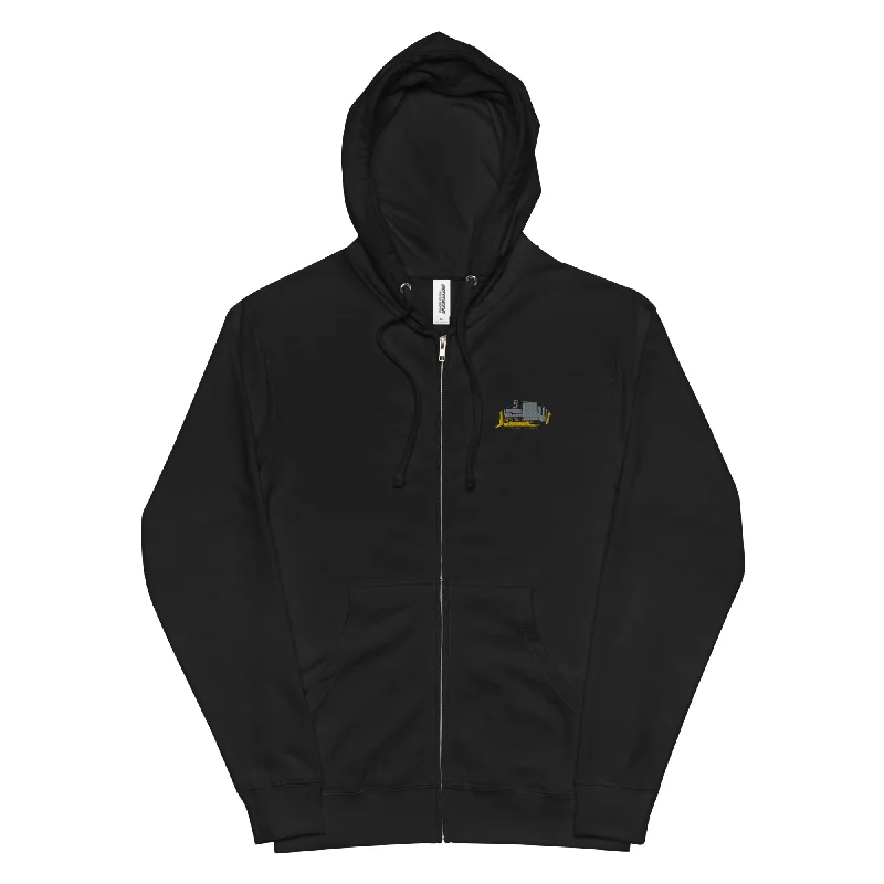 Retro HoodiesHeeymeyer's Mountain View Muffler Fleece Zip Up Hoodie