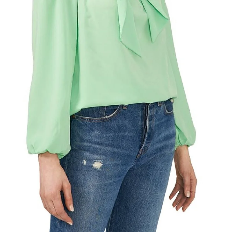 Riley & Rae Women's Maybelle Blouse Green Size MediumCasual Shirts