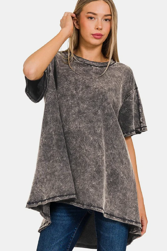 Round Neck Dropped Shoulder BlouseDesigner Shirts